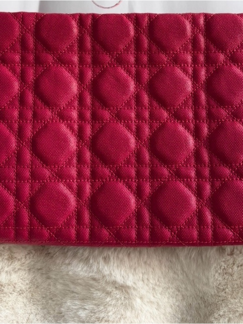 Dior Coated Canvas Cannage Panarea Quilted Clutch with authentication - Picture 5 of 11